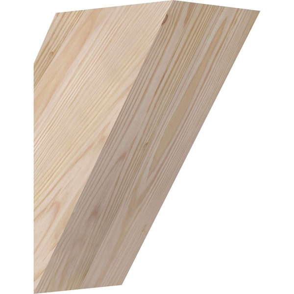 Ekena Millwork 5 1/2"W x 8"D x 12"H Traditional Smooth Knee Brace, Douglas Fir BRC06X08X12TRA00SDF - main